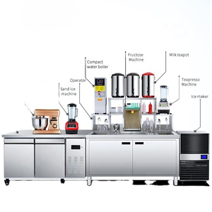 Nuovo Set di attrezzature per negozi di tè a bolle All-In-One, inclusa la tariffa personalizzata per la spedizione gratuita del tè al latte - Product Image 1