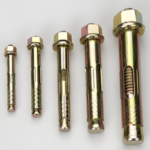 Perno <span class=keywords><strong>de</strong></span> Expansión <span class=keywords><strong>de</strong></span> Alta Resistencia con Brida Hexagonal, Acero al Carbono, Zincado Amarillo, <span class=keywords><strong>para</strong></span> Construcción en <span class=keywords><strong>Hormigón</strong></span> - Product Image 1