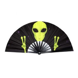 Abanico Plegable Japonés Grande para Decoración y Accesorios de Festival Alienígena - Product Image 2
