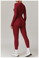 Mujeres corriendo manga larga gimnasio Fitness ropa entrenamiento Top cintura alta Yoga pantalones conjunto de dos piezas para mujeres