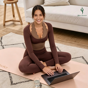 Top <span class=keywords><strong>de</strong></span> Yoga <span class=keywords><strong>de</strong></span> Manga Larga con Diseño Festoneado, Conjunto <span class=keywords><strong>de</strong></span> Yoga <span class=keywords><strong>de</strong></span> <span class=keywords><strong>Dos</strong></span> Piezas con Bloques <span class=keywords><strong>de</strong></span> Color, Ajuste Delgado, Transpirable, Ropa Deportiva y <span class=keywords><strong>de</strong></span> Fitness - Product Image 1