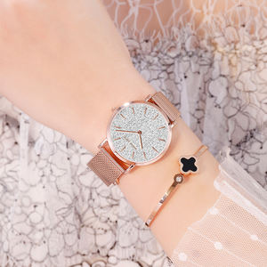 Hannah Martin reloj fábrica profesional al por mayor moda malla Acero inoxidable banda mujeres impermeable reloj de pulsera para damas - Product Image 3