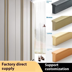 Nhà Sản Xuất Tùy Chỉnh Hiện Đại Mở Rộng Tủ Quần Áo Ngăn Kéo Xử Lý Đơn Giản Hợp Kim Nhôm Thép Không Gỉ Kích Thước Nhỏ Tùy Chỉnh - Product Image 2