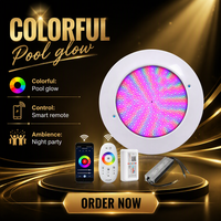 Lampes LED pour piscine sans fil personnalisées, 12V, IP68, étanches, 18 touches, changement de couleur, commande par application