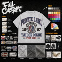 T-shirt vintage délavé en coton pur 240 GSM, couleur unie, coupe ample avec épaules tombantes pour homme, vente en gros OEM ODM