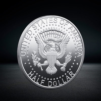 Pièce américaine 1964 Liberty pièce plaquée or Kennedy or argent objets de collection cadeau pour lui pièces de monnaie collectionneurs réplique Dollars