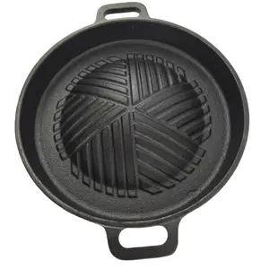 Korean Nonstick Barbecue BBQ Pan Stovetop Frying Pan Barbeque Plate cooking pan Kitchen cookware