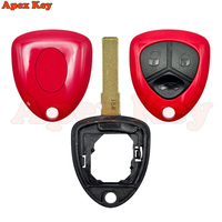 Coque de clé de voiture Ferrari 458 de haute qualité à 3 boutons pour 458/488/599/612 FF, télécommande de voiture, clé rouge en ABS, FCC ID012432