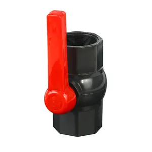 Sistema de irrigação agrícola 1/2 "-4" válvula de esfera octogonal BS thread plástico pvc bola com PP válvula