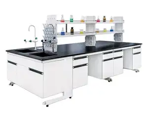 Modello di fornitura professionale banco da laboratorio con tavolo da laboratorio in metallo per strutture mediche