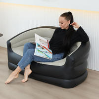 Canapé-lit gonflable double pratique de style moderne simple, adapté au salon intérieur et au camping