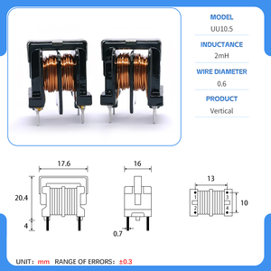 Uu10.5 30mh cao tần số Lọc Điện tử tiêu dùng EMI đàn áp và EMC biến áp phổ biến chế độ cuộn cảm cho bộ lọc - Product Image 5