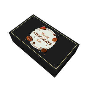 Caja de chocolate con logotipo personalizado Caja magnética de bolas de chocolate Logotipo de estampado en caliente Chocolates Postre Tuerca Caja de embalaje - Product Image 1