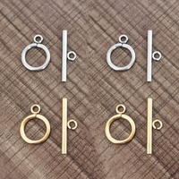 Fermoir simple en forme de boucle OT pour collier à chaîne, bracelet, plaqué or 18 carats, acier inoxydable, accessoires de bijouterie, bricolage personnalisé