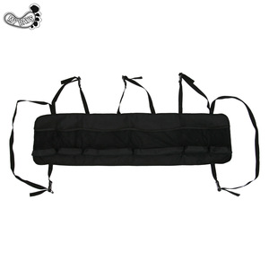 Bolsa organizadora para maletero de coche, 6 compartimentos de malla para almacenamiento trasero, para suspensión en el vehículo, color negro - Product Image 1