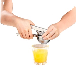 Presse-citron en acier inoxydable robuste, presse-agrumes manuelle certifiée LFGB WELL 01BA038, presse-citron en acier inoxydable - Product Image 1