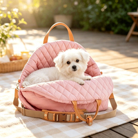 Sac à dos de transport pour animaux de compagnie, écologique, imperméable, luxueux, moderne, pour chiens et chats - Accessoire de voyage portable à double usage pour la voiture