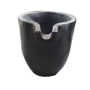 Foundry Clay Graphite Crucibles Black Cup Furnace Torch Melting Casting Refining Gold Silver Copper Brass Aluminum