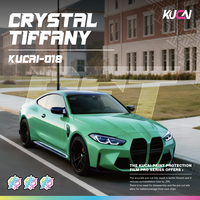 Film de protection de couleur changeante brillant de haute qualité, vinyle cristal PET, film de couleur automobile 1,52*17m/rouleau