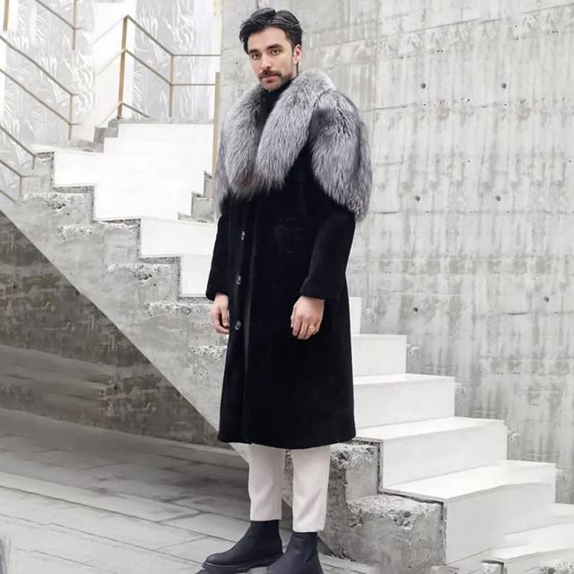 Faux Fur Coat Casaco Peludo Masculino Economize Muito Em Masculino