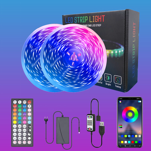 SMD5050 5M 12V Smart IP65 impermeable RGB tira de luz <span class=keywords><strong>LED</strong></span> con aplicación <span class=keywords><strong>Wifi</strong></span> controlado hogar Luz <span class=keywords><strong>Led</strong></span> para decoración tira de luz <span class=keywords><strong>Led</strong></span> - Product Image 4