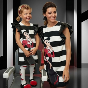 Famiglia di corrispondenza di abbigliamento <span class=keywords><strong>madre</strong></span> e <span class=keywords><strong>figlia</strong></span> della famiglia del vestito dei vestiti del vestito - Product Image 1