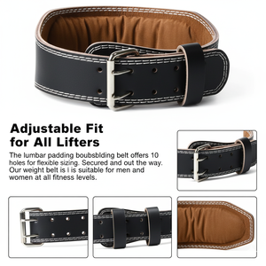 Kungfu-<span class=keywords><strong>Ceinture</strong></span> d'<span class=keywords><strong>haltérophilie</strong></span> en cuir de vachette avec rembourrage, soutien <span class=keywords><strong>lombaire</strong></span> et dorsal rembourré, pour <span class=keywords><strong>haltérophilie</strong></span> - Product Image 5