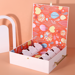 2026 New Designed Custom Luxury Cosmetic Recycled Customized <strong>Cardboard</strong> Paper <strong>Suitcase</strong> Stacking Coffee Mugs Gift Sets with Stand - Product Image 5