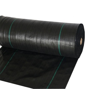 Alfombra de plástico antimaleza para jardín agrícola, cubierta de suelo de película, color negro - Product Image 4