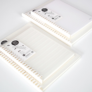 Cuaderno recargable A5/B5 con barra de tracción, cuadrícula, páginas en blanco para escribir, escuela, oficina, diario - Product Image 1