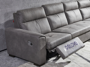 BFP घर उच्च अंत आधुनिक लक्जरी अनुभागीय बिजली सोफे बिस्तर चमड़े कार्यात्मक कमरे में रहने वाले सोफे सेट फर्नीचर - Product Image 3