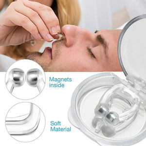 Clip de nez magnétique anti-ronflement en silicone souple Dispositif anti-ronflement d'emballage OEM - Product Image 4