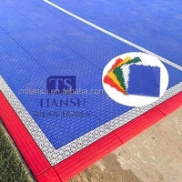 Sol de terrain de basket-ball emboîtable de haute qualité, durable, antidérapant et facile à nettoyer pour les espaces intérieurs et extérieurs, sol de salle de sport