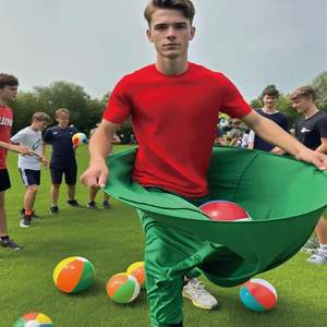 Juego de Pantalones Gigantes para Niños, Fiesta al Aire Libre, Jardín, Pantalones Elásticos Gigantes con 8 Pelotas Saltarinas, Juego de Pantalones Gigantes para Jardín - Product Image 3