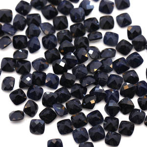 Wuzhou พลอยคริสตัลแบบธรรมชาติขายส่งจากโรงงาน,พลอยดำไพลินธรรมชาติเจียระไน5*5มม. - Product Image 3