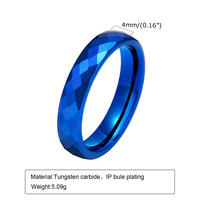 Mode Couple Bijoux Anneaux Étanche Coloré En Acier De Tungstène Bagues pour Femmes Hommes