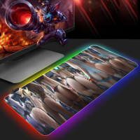 Tapis de souris pliable en caoutchouc naturel personnalisé 2022, tapis de souris de jeu rgb gel de jeu led