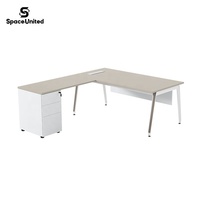 Escritorio Ejecutivo con Estructura de Acero para Espacio de Trabajo, Muebles de Oficina Modernos de Alta Gama SpaceUnited