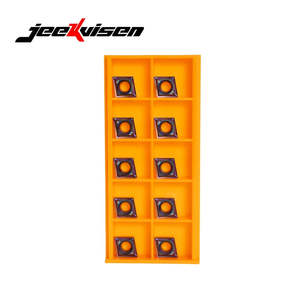Jeekvisen CCMT09T304SM Insertos CNC de carburo de tungsteno de alta calidad Herramientas de torneado de hierro fundido de gama completa Embalaje en caja de acero - Product Image 2