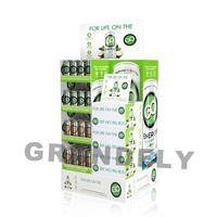 Présentoir à boissons en carton pour supermarché, palette complète, empileur, présentoir pour boissons énergétiques