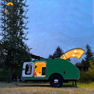 Remolque de Autocaravana Anfibio de Estilo Retro, Caravana Pequeña Todoterreno - Product Image 1