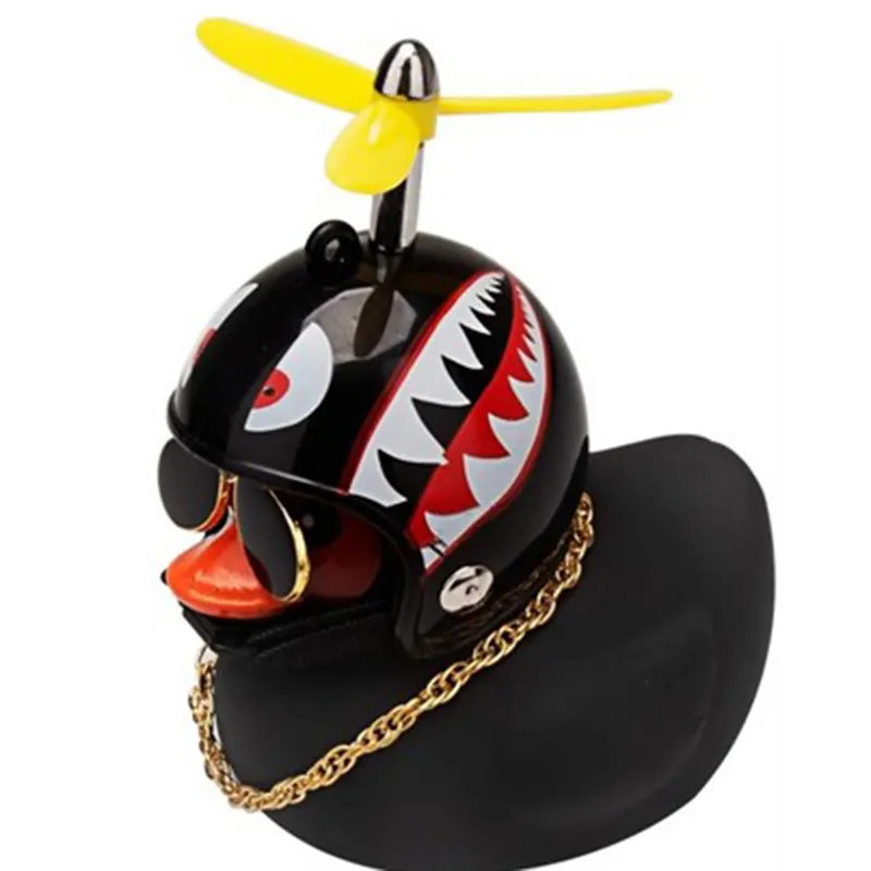 Standing Black Duck Bicycle Bell Broken Wind Helmet Small Yellow Duck MTB Road Bike Motor Riding Cycling Bicycle Duck Bell