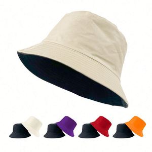 Wholesale Design Custom <b>Hat</b> Logo Embroidery Printed Reversible Bucket Caps <b>Men</b> Women <b>Sun</b> Outdoor <b>Hats</b> Chapeau De Seau - Product Image 1