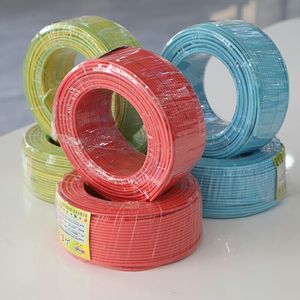 Fil électrique BV en cuivre isolé PVC, conducteur monobrin, rigide ou torsadé, pour câblage fixe de bâtiment, conduits <span class=keywords><strong>100m</strong></span> - Product Image 3