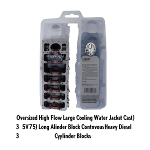 Bloc-cylindres diesel robuste à haut débit et surdimensionné, avec carter de refroidissement en fonte 5V3752, pour usage intensif continu - Product Image 1