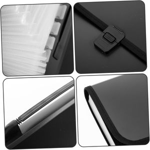 Wholesale Multi-Grid FC Size PP File Folder Test Paper Storage <b>Bag</b> Portable Business Organiser Office Colorful Medium Made China - Product Image 3