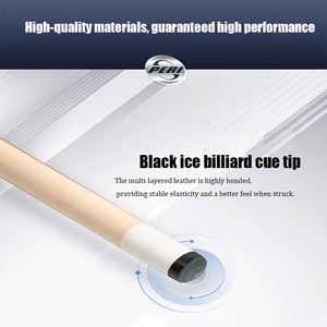 Superventas: Juego de tacos de billar PERI originales de alta calidad, ligeros y duraderos, con eje de arce, agarre brillante, punta de 12.5mm y unión de aleación de 10 roscas. - Product Image 6