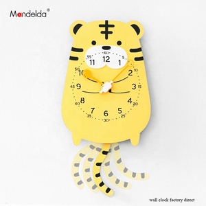 2018 Khuyến Mãi Lớn Im Lặng Tự Làm Đồng Hồ Treo Tường Thạch Anh Hiện Đại Sáng Tạo Hoạt Hình Động Vật Đồng Hồ Đeo Tay Đáng Yêu Trẻ Em Đồng Hồ Phòng Ngủ - Product Image 2