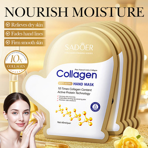 Mascarilla <span class=keywords><strong>de</strong></span> Manos Antiarrugas con Colágeno SADOER 40ml/par Piel Mixta Otoño/Invierno - Product Image 3
