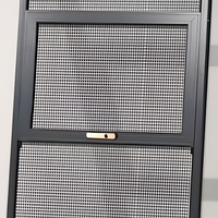 Moustiquaire de fenêtre en acier inoxydable 304 à haute transparence avec cadre noir, moustiquaire de sécurité pour la maison